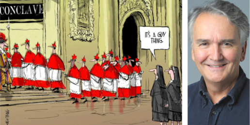 Gable Cartoon Papal Conclave and headshot Brian Gable